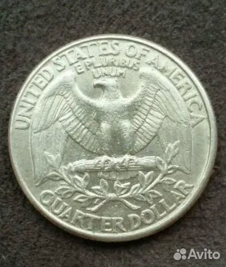 Монета перевертыш Quarter Dollar 1995 Liberty