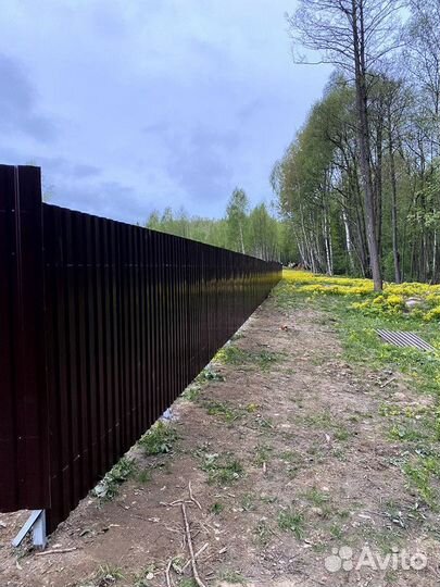 Установка заборов / забор из сетки / заборы