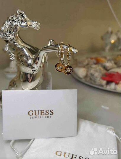 Серёжки оригинал Guess