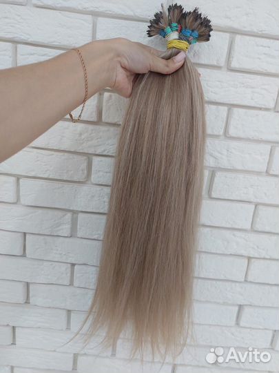Волосы для наращивания 60 см блонд