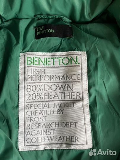 Benetton куртка пуховик