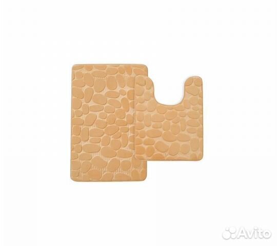 Набор ковриков для ванной и туалета с эффектом пам