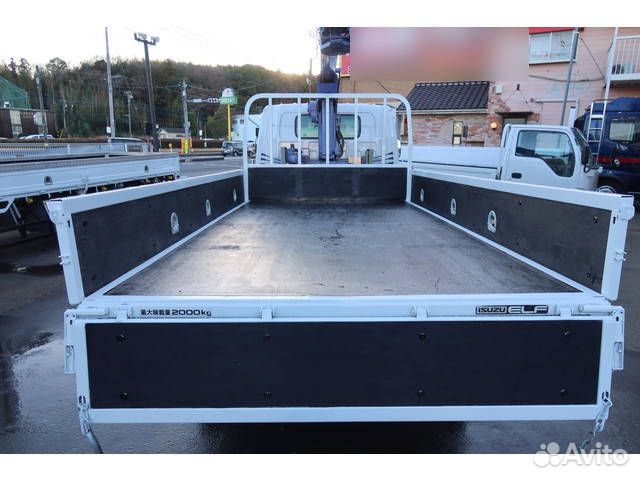 Бортовой грузовик Isuzu Elf с КМУ Tadano, 2000