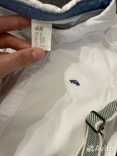 Рубашка hm 92 шорты zara 92