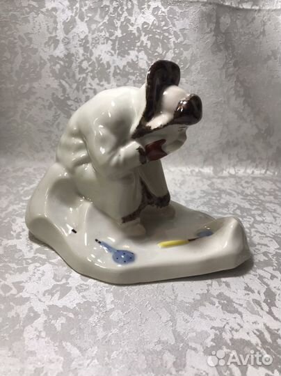 Статуэтка фарфор СССР рыбак