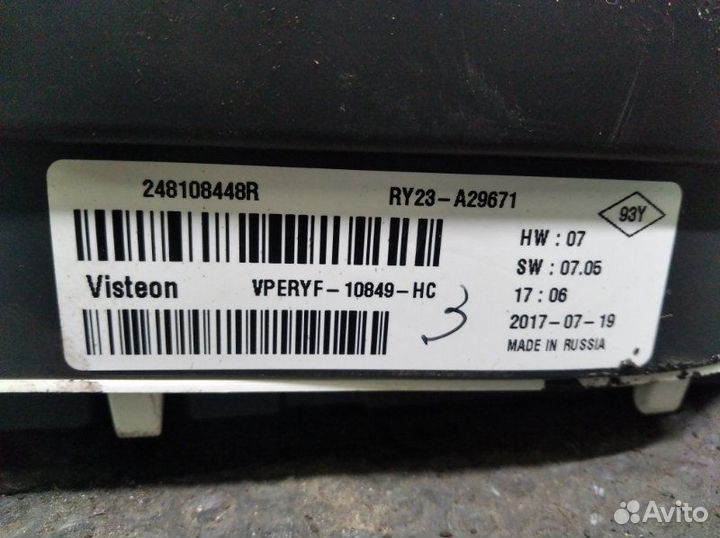 Щиток приборов Renault Sandero 2 K7MA812 2017