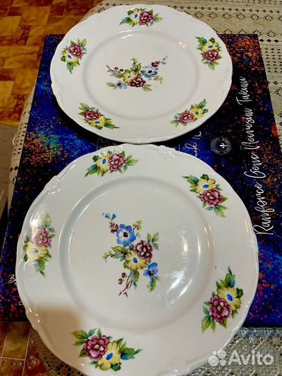 Тарелка Фарфор СССР Песочное 1954 г