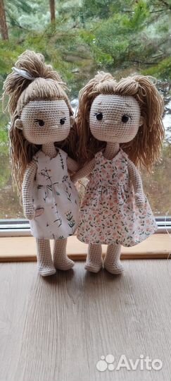 Кукла вязанная,ручная работа, кукла амигуруми
