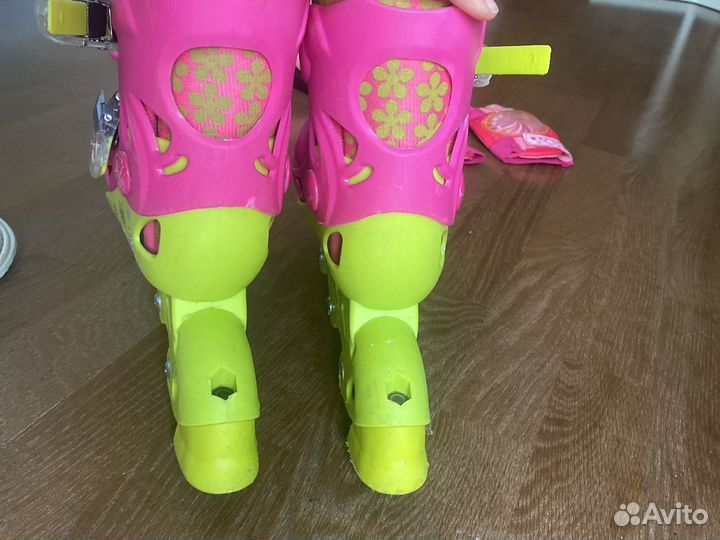 Ролики детские 29-32 размер, шлем, защита