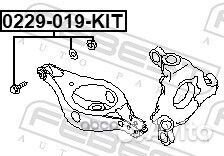 Болт эксцентрик infiniti FX45/35 2002-2008 к-кт