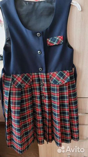 Школьная форма для девочки синяя