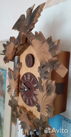 Резные Часы с кукушкой Маяк ссср.настроены.перешлю