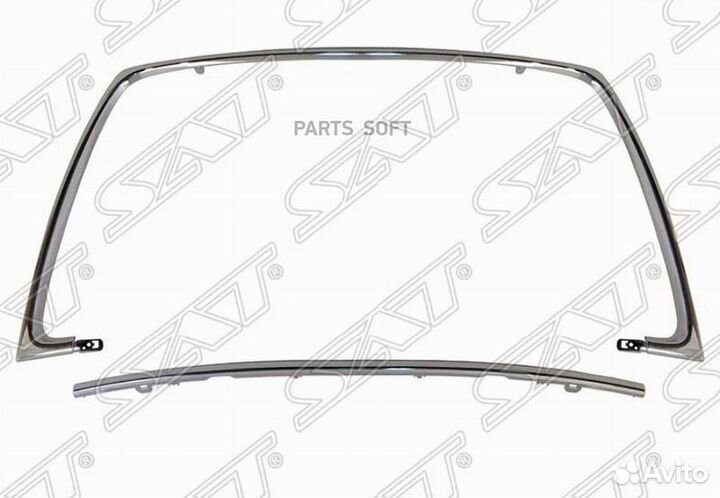 SAT ST-MB52-000M-0 Молдинг бампера Mitsubishi Outlander 09-12 (Спереди)