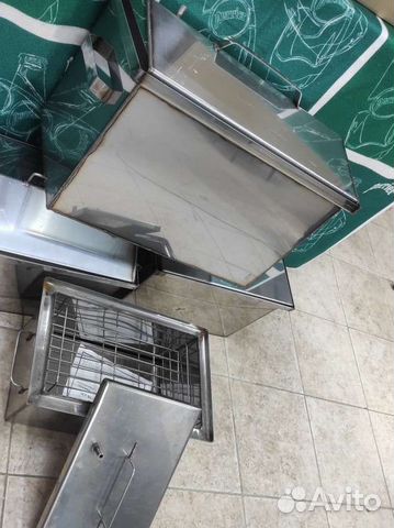 Коптильня горячего копчения из нержавейки