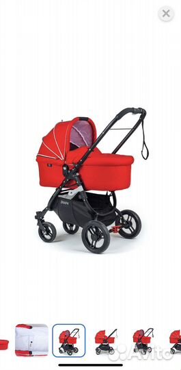 Люлька Valco Baby External Bassinet Snap4 Fire red