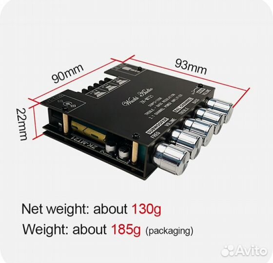 Bluetooth 2.1 усилитель ZK-MT21