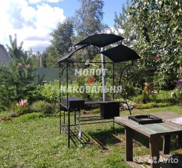 Мангал в стиле лофт