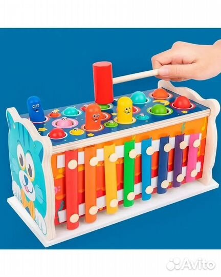 Развивающие игрушки ксилофон кот