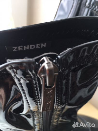 Сапоги -чулки лаковые