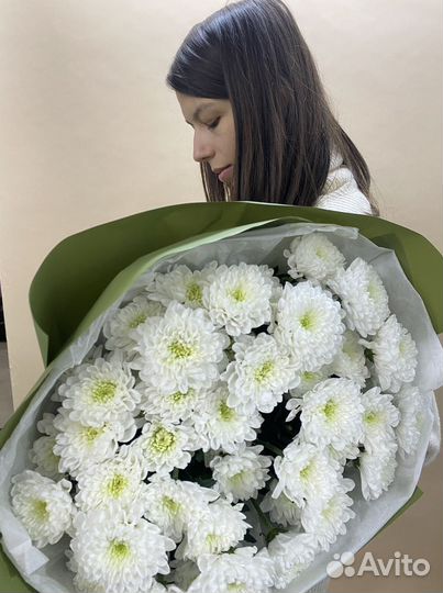 Букет хризантем свежие