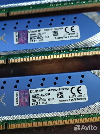 DDR3 16Gb (4x4Gb) Kingston HyperX Genesis