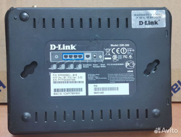 Маршрутизатор роутер dlink DIR 300