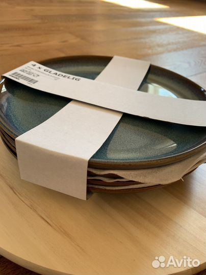 Тарелки 4 шт Гладелиг Икея 25 см