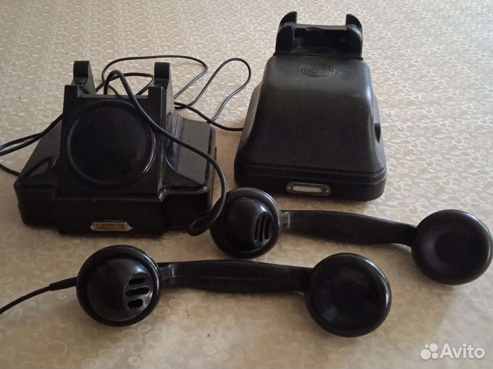 Телефон карболитовый