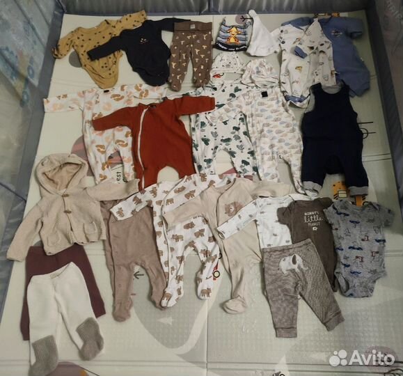 Фирменные вещи пакетом 3-6 мес. для мальчика