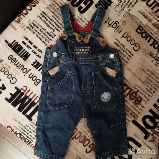 Джинсы на мальчика 6 мес