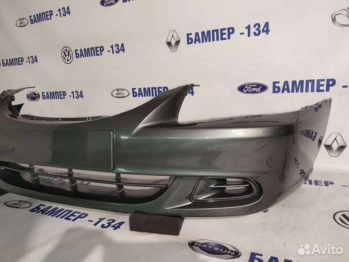 Бампер передний Хундай Акцент в цвет кузова серый