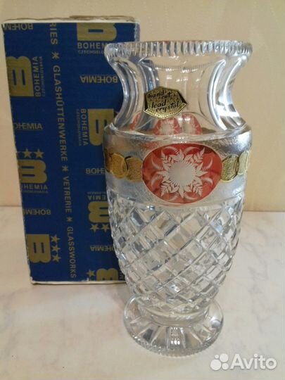 Ваза для цветов. хрусталь LED crystal bohemia