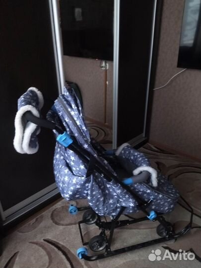 Детские санки коляска