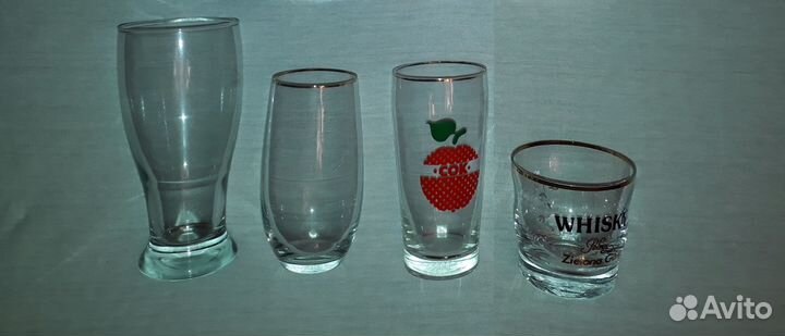 Бокалы фужеры рюмки стопки стаканы хрусталь стекло