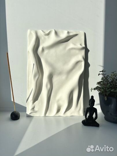 Картина в интерьер из глины