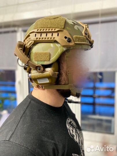 Комплект Шлем Протон+активные наушники, шлем