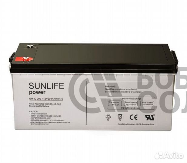 Аккумулятор sunlife GM12-200