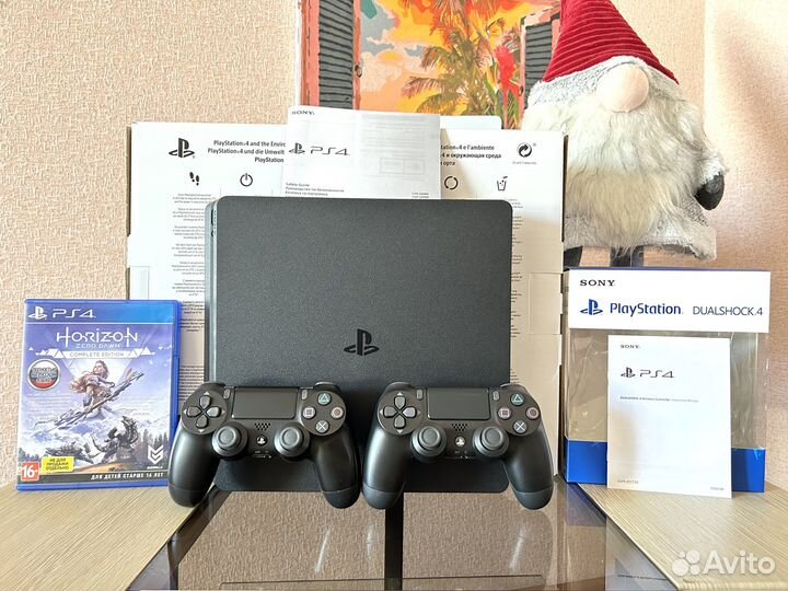 Sony PS4 slim 1 TB (3 ревизия) 45 игр + подписка