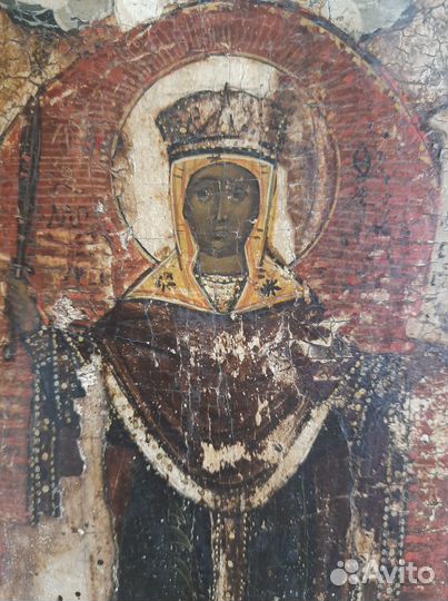 Старинные иконы. Скорбящая Пр. Бца