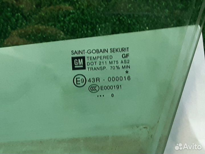 Стекло двери (форточка) переднее левое Peugeot 308