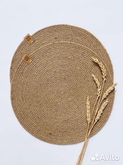 Салфетки сервировочные на стол под тарелки джут