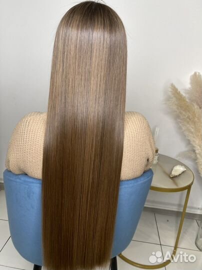 Кератиновое выпрямление волос