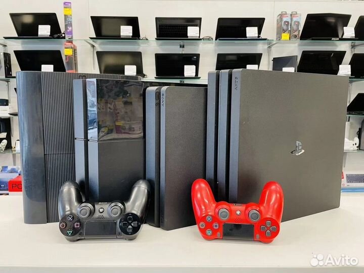 PS4 Slim 500-1000 Gb (отличное состояние)