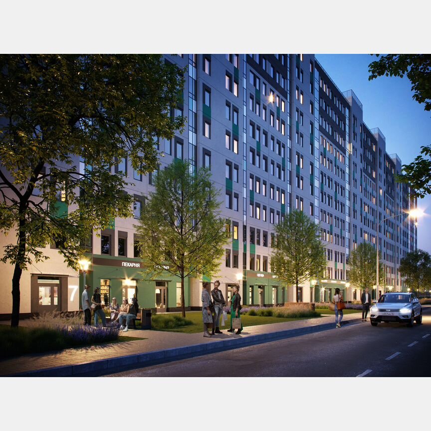 2-к. квартира, 59 м², 7/12 эт.