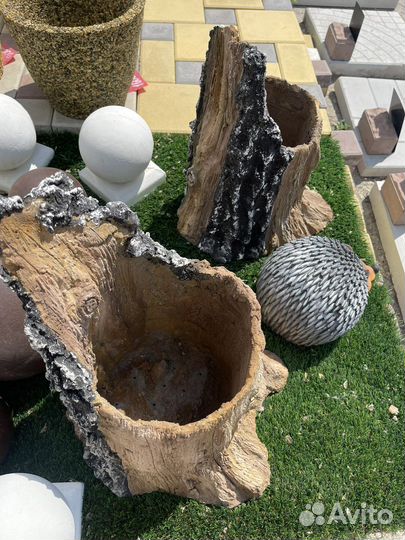 Кашпо для растений уличное бетонное 