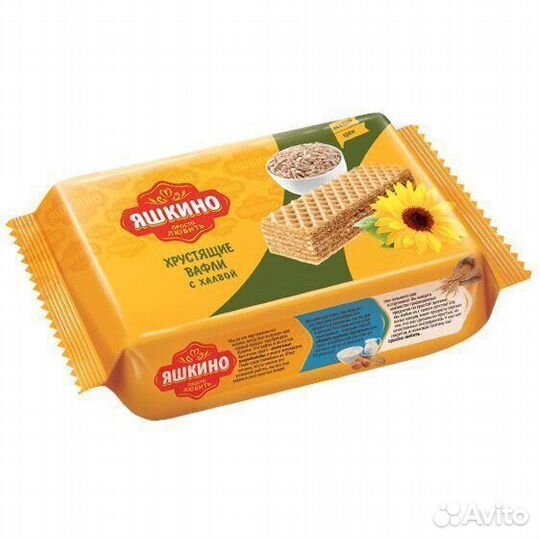 Вафли Яшкино с халвой 200 г