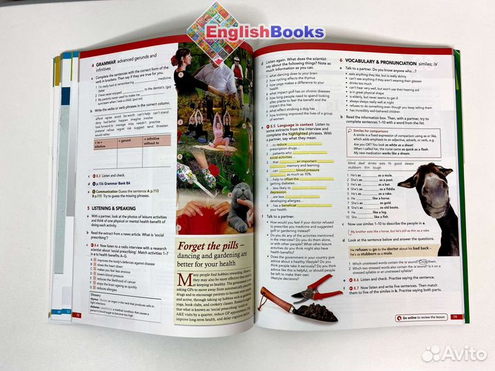 English file 4ed advanced комплект (sb,wb,cd)новый