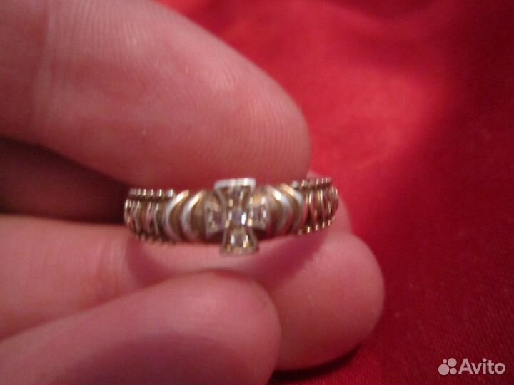 Кольцо серебро