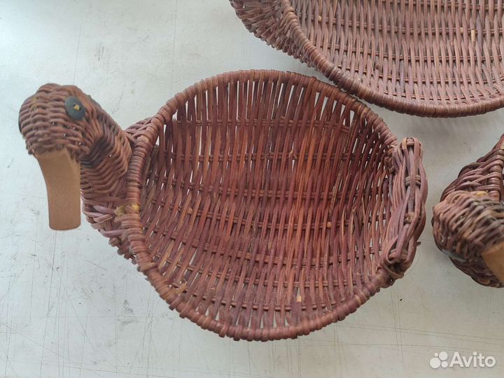 Плетеные корзинки -уточки