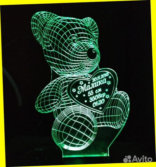 Светильник детский на подарок (ночник)